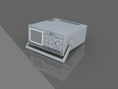 Digital Industrial Measurement Equipment With Display Screen Control Panel Knobs And Buttons 3d model