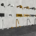 Stylish Wall Mounted And Countertop Faucets In Black White Gold And Silver Designs