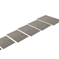 Gray Square Area Rug With Grid Pattern Woven Texture For Home Decor
