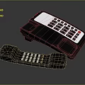 Black Corded Telephone With Desktop Base Handset And Number Keypad