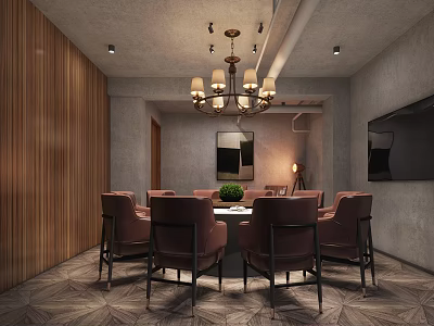 Industrial LOFT Room Seafood Restaurant Room 3d model