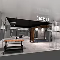 GUYS&SOUL Clothing Store Interior Design With Display Racks And Wooden Table