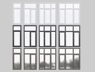 Modern window Aluminum alloy window casement window floor to ceiling window sliding window 3d model