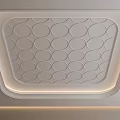 Modern Ceiling Design With Circular Decorative Patterns And Recessed Edge Lighting 3d model