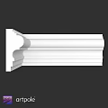 White Architectural Cornice Component With Detailed Layered Design For Interiors