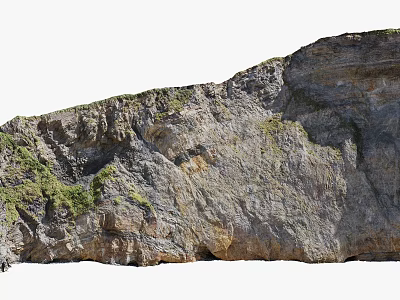 Natural Stone and Wood Elements With Rustic Texture Greenery And Outdoor Design 3d model