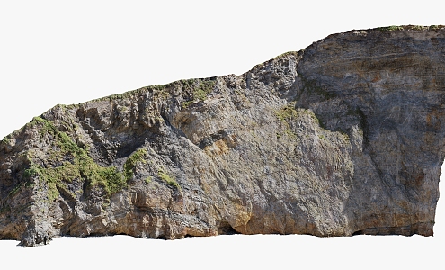 Island mountain vein mountain body mountain rock mountain natural landscape 3d model