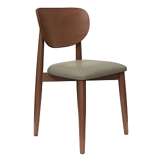 Nordic Simple Casual Chair 3d model