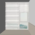 White Pleated Curtains With Natural Light For Modern Window Interior 3d model
