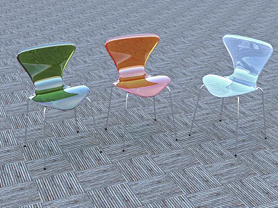 Modern leisure chair ant stool 3d model Modern leisure chair ant stool 3d model