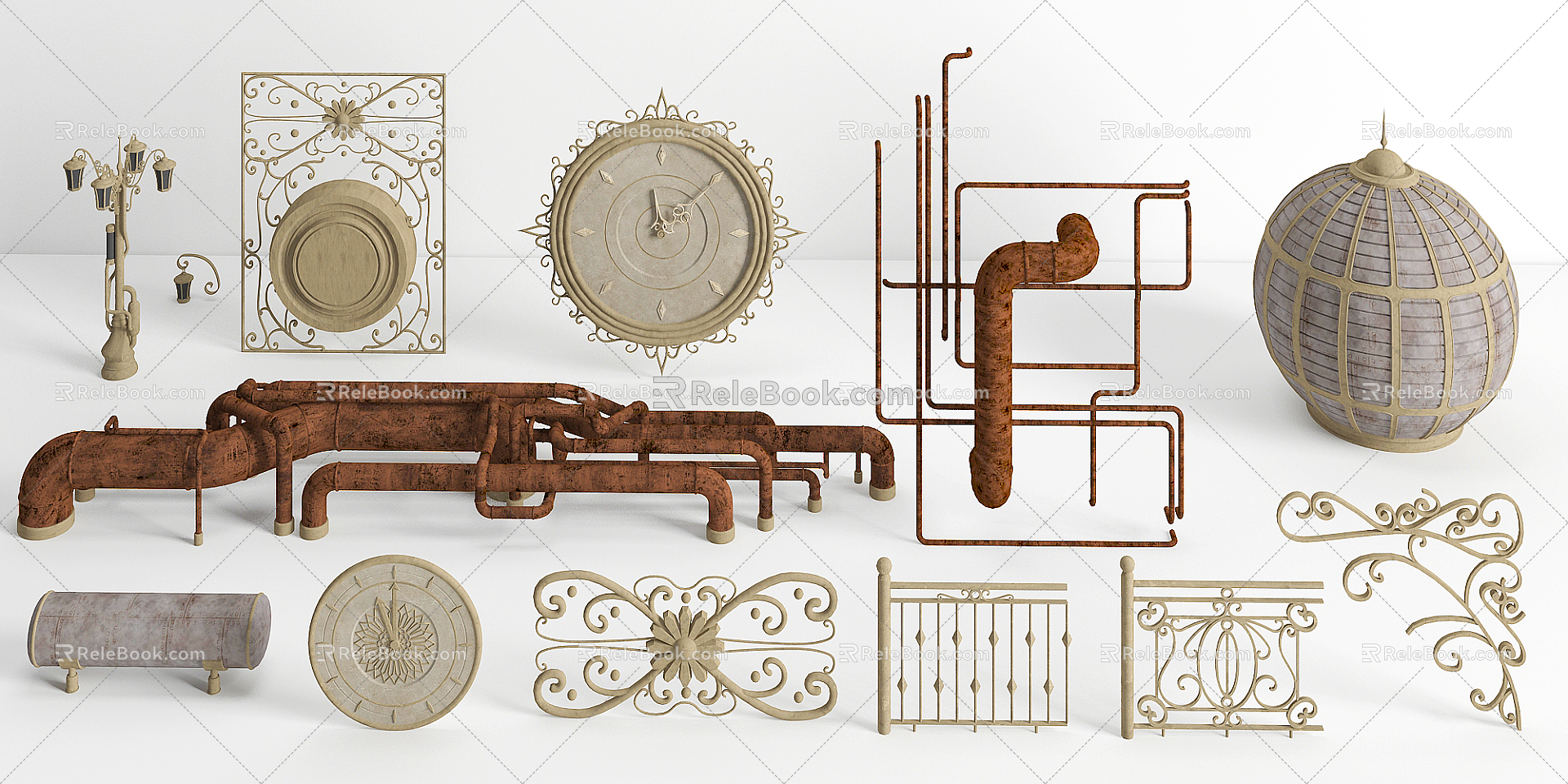 Simple European Component Building Component 3d model