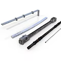 Industrial Metal Equipment Including Long Rods Bars And Connecting Components