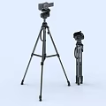 Adjustable Portable Tripod Stands Two Sizes For Daily Home Use 3d model