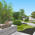 Beautiful Courtyard Garden Landscape Design With Winding Paths Diverse Plants And Water Features