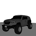 Gray Off Road Vehicle With Large Tires Bold Front Design And Sturdy Exterior
