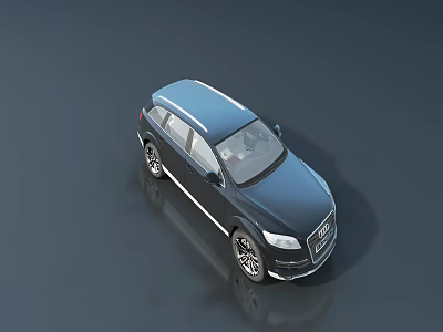 Dark Colored SUV Car With Sleek Exterior Design And Modern Alloy Wheels 3d model