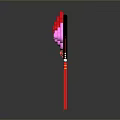 Fashionable Clothing Accessories With Black Hexagon Red Pink Flower Designs And Red Poles