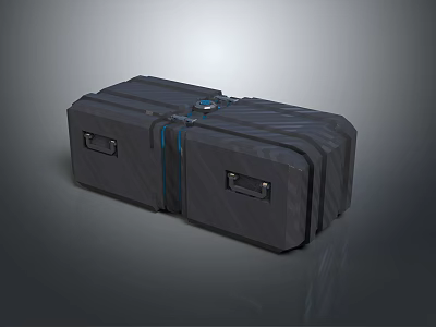 Hard Shell Travel Luggage With Metal Locks Side Handles And Strap 3d model