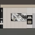 Modern Sideboard Refrigerator Cabinet Wine Cabinet Sideboard Cabinet 3d model