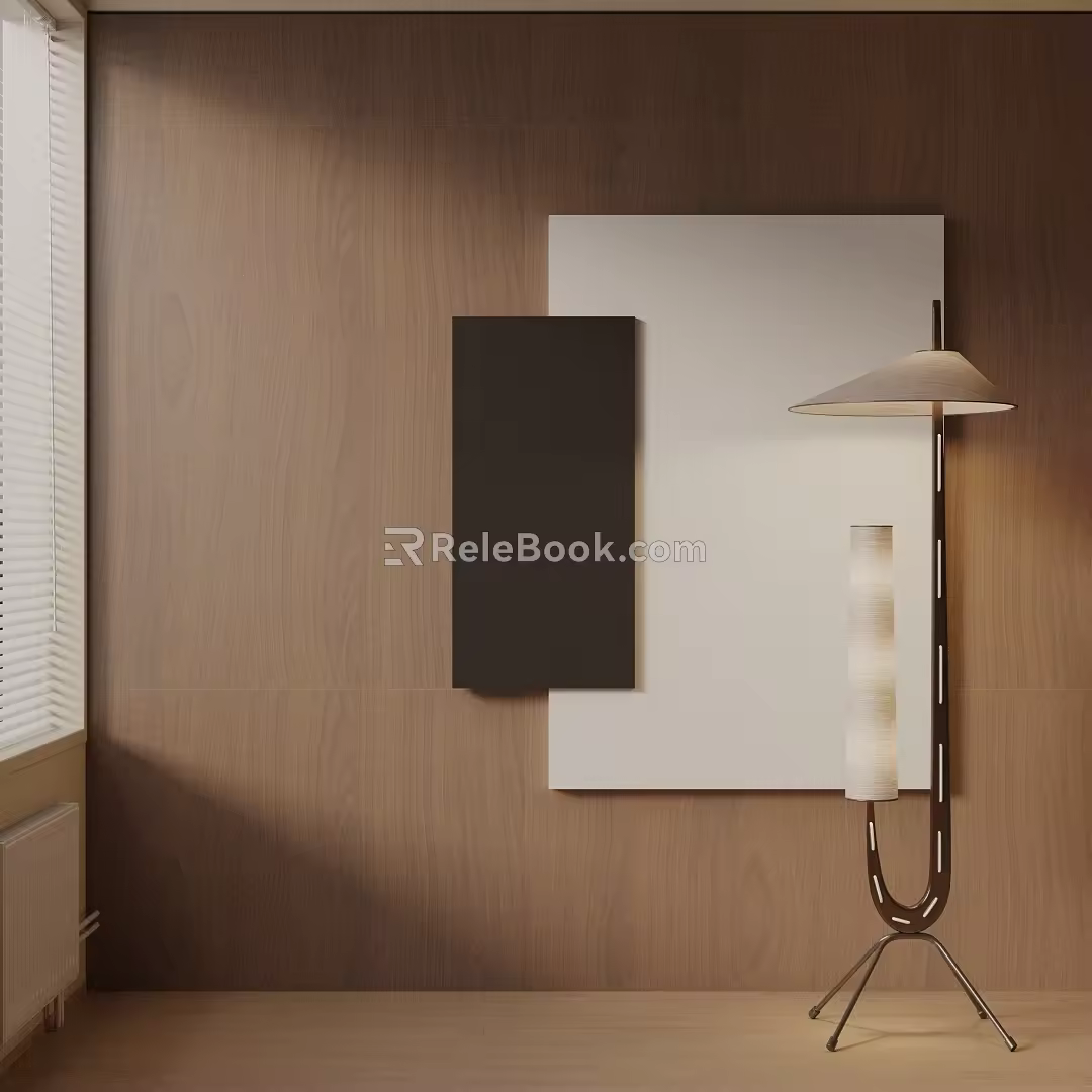 Modern floor lamp 3d model