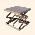 Adjustable Lifting Table With Foldable Metal Frame And Simple Design 3d model