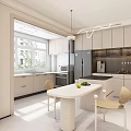 Modern Living And Dining Room Interior With Brown Chair Black Coffee Table And Green Plant