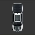 White Pickup Truck With Black Roof Sporty Front Grille And Modern Exterior Design