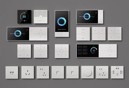 Modern Switch Socket 3d model