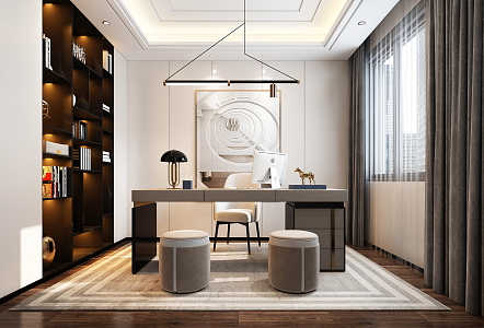 Light Luxury Study 3d model