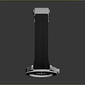 Stylish Black Wristwatch With Silver Case And Silicone Strap For Daily Life