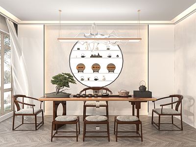 New Chinese Tea Room 3d model