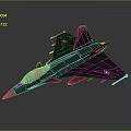 3D Rendered Gray Fighter Jet Model With Red Tail Fin Canopy And Missiles Under Wings