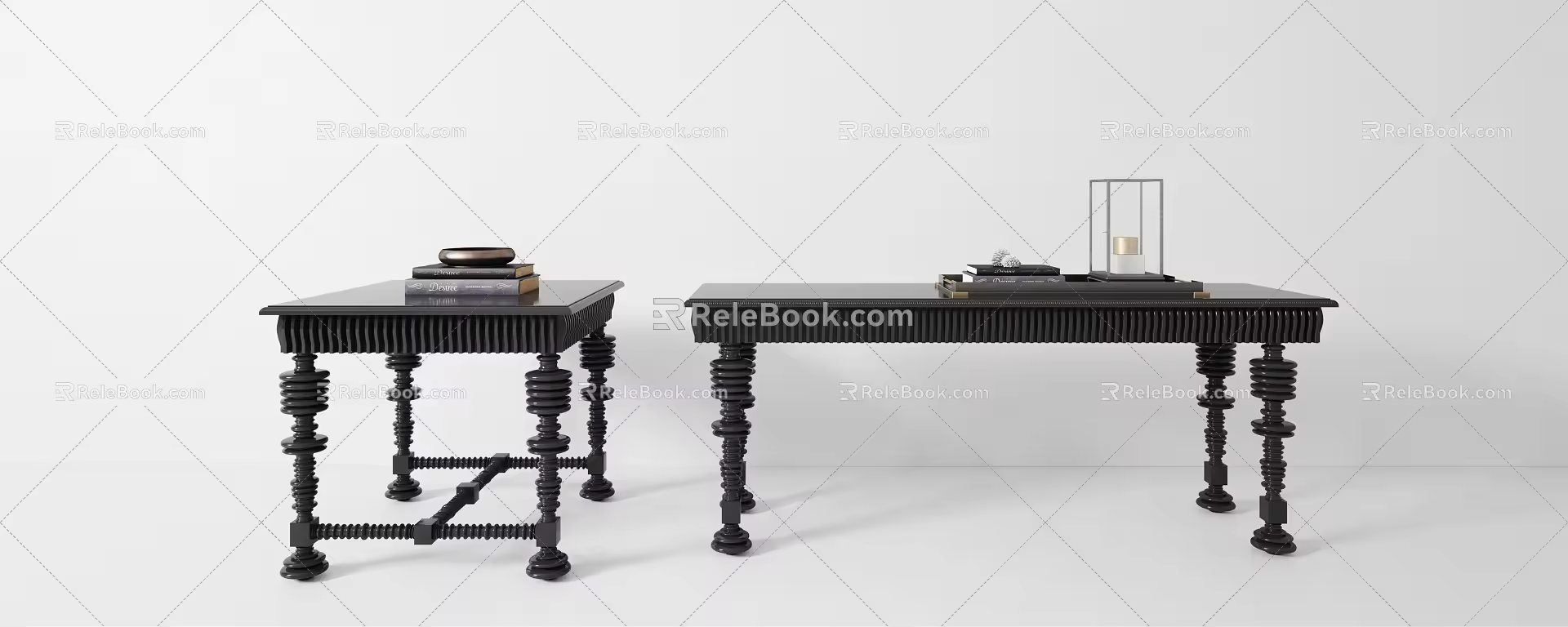 Modern End View Desk New End View Desk 3d model