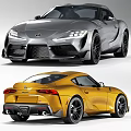 Toyota Sports Car Exterior And Interior Details