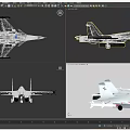 J-15 English J15 Chinese Nickname Flying Shark Fēishā English Flying Shark NATO Code 3d model