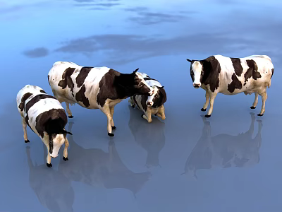 cow cow animal 3d model cow cow animal 3d model