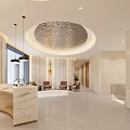 Hospital Outpatient Clinic Lobby With Reception And Seating