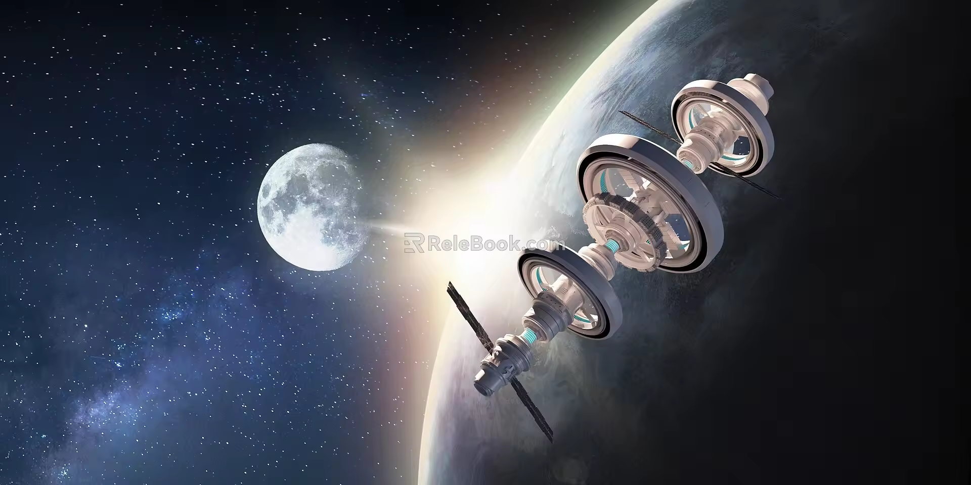 Space Station Scene 3d model