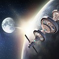 Space Station Scene 3d model