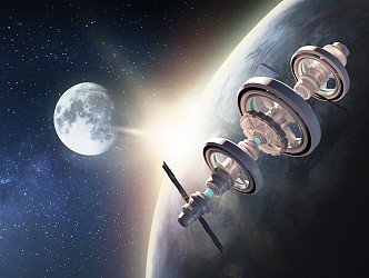 Space Station Scene 3d model