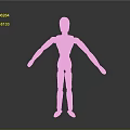 Articulated Wooden Human Figure Sculpture With Carved Joints And Detailed Body Limbs Design