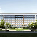 Modern Residential District Simple Multi-storey Residence 3d model