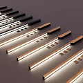 Sleek Modern Wall Lamps with Black Gold Design for Various Rooms Like Changing Beauty Salons
