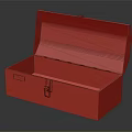 Red Open Sturdy Toolbox for Hardware Tools Storage and Organization Solutions 3d model