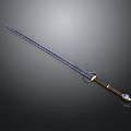 Serrated Blade Medieval Sword With Metal Construction And Brown Wrapped Handle