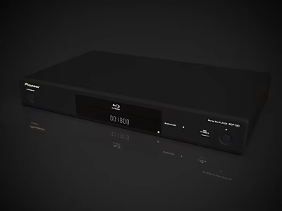Pioneer Black Digital Media Player With DVD Function For Home Audio System 3d model