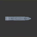 Detailed Naval Ship Model A294 With Gray Hull And Deck Equipment Antennas