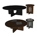 MENU Coffee Table Combination Sideboard Silent Wind Letters Coffee Table Round Coffee Table Jewelry Laptop Computer Apple Computer 3d model