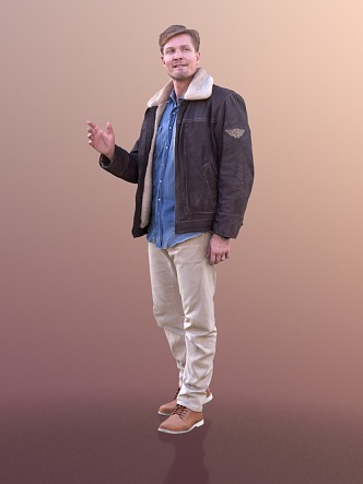 modern man 3d model