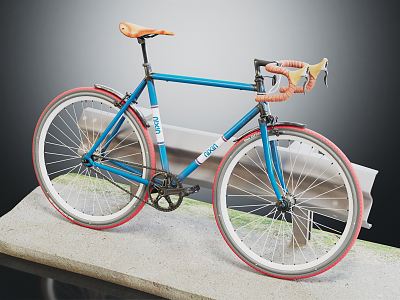 Mountain Bike Modern Bicycle 3d model